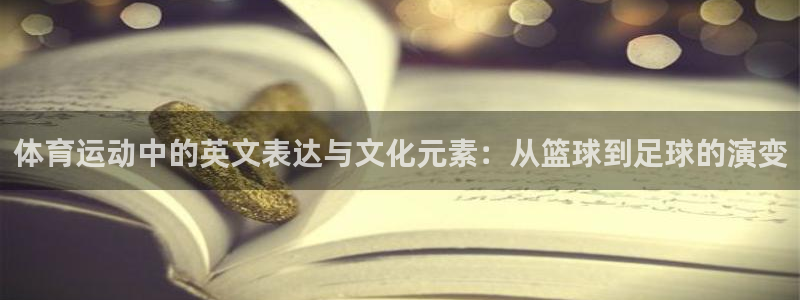 vsport体育在线官网：体育运动中的英文表达与文化元素：从篮球到足球的演变