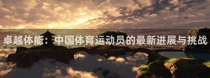 vsport体育在线官网：卓越体能：中国体育运动员的最新进展与挑战